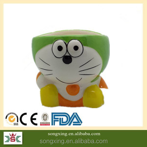 Venta al por mayor barato Mini Animal interior decorativo esmaltado cerámica ecológica maceta - Product Image 2