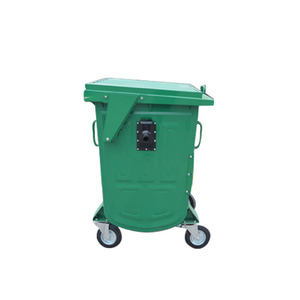 Outdoor Metalen Afval <span class=keywords><strong>Trolley</strong></span> Vuilnisbakken Verzinkt Prullenbak - Product Image 3