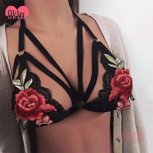 Diseño atractivo Strappy Lace Bustier Bralette Ropa Interior Escarpada Europea - Product Image 1