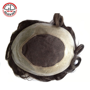 6a Grade cheveux courts homme toupet, <span class=keywords><strong>perruque</strong></span> de cheveux humains pour hommes, <span class=keywords><strong>perruque</strong></span> <span class=keywords><strong>chauve</strong></span> pour hommes - Product Image 1