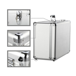 Estuche Duro de aluminio a prueba de golpes, estuche de transporte con espuma para instrumentos de prueba, piezas de herramientas para cámaras, mecánico - Product Image 5