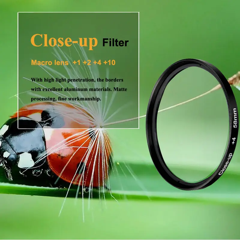 OEM kamera 58mm Kit lensa Filter penutup makro + 1 + 2 + 4 + 10 untuk Canon EOS 700D 650D 600D 550D 500D1200D 1100D 100D Rebel T5i T4i Len