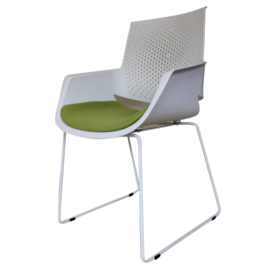 Low price <span class=keywords><strong>classic</strong></span> portable plastic shopping arced armrest office chair with metal legs - Product Image 4