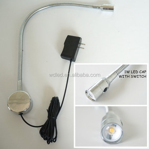 1W 110V 220V Chrome Ống linh hoạt đầu giường dẫn tường Spotlight - Product Image 4