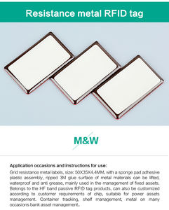 M & w Rfid hf एंटी-मेटल वाटरप्रूफ/वेदरप्रूफ nfc टैग/गैस सिलेंडर इनले के लिए लेबल - Product Image 5