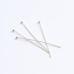 Großhandel schmuck machen zubehör ball form 925 sterling silber pin