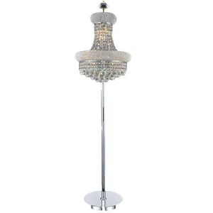 China Manufacturer High Quality Fancy Standing K9 Crystal Floor Lamp