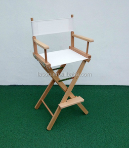 Tall Folding <strong>Director</strong> Artist Makeup <strong>Chair</strong>,300lbs Capacity with Replacement <strong>Cover</strong>, Portable Storage Side Bags,Solid Hardwood - Product Image 2