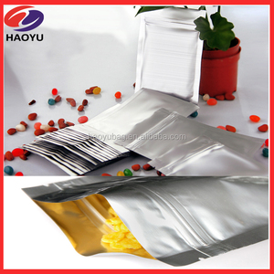 Con <span class=keywords><strong>cierre</strong></span> hermético sellado de tres lados de aluminio laminado BOLSA DE/plano bolsa de cosméticos con muesca de lágrima - Product Image 2
