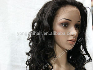 Peluca de pelo peluca llena del cordón del pelo brasileño de la trama del pelo humano peluca llena - Product Image 5