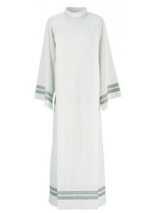 Chiesa cattolica oro jacquard disegno altare server cotta alb - Product Image 1