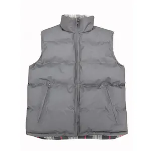 Vestiti all'ingrosso senza maniche OEM abbigliamento impermeabile da uomo inverno verso il basso gilet più caldo per il corpo - Product Image 2