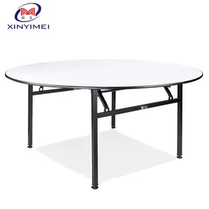 Cheap Price Wood 6ft Round Banquet Table For Dining