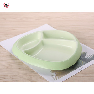 <span class=keywords><strong>Assiette</strong></span> de repas en Fiber de <span class=keywords><strong>bambou</strong></span> pour enfants, 3 compartiments, plats sûrs pour bébés, vaisselle nouveau - Product Image 3