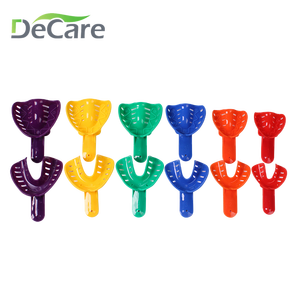 Colorful disposable plastic flexible orthodontic implant dental teeth impression tray
