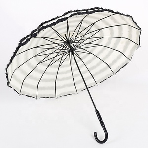 Lớp Bán Buôn Chùa Mặt Trời Ô Dài Xử Lý <span class=keywords><strong>Lady</strong></span> Parasol Gấp Nhựa Xử Lý Trắng Giấy Ô Cho Người Lớn Đám Cưới - Product Image 4