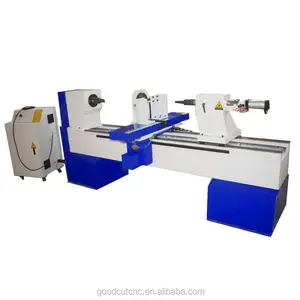 single axis double blades industrial wood cnc lathe machine router parts from china for furniture woodworking