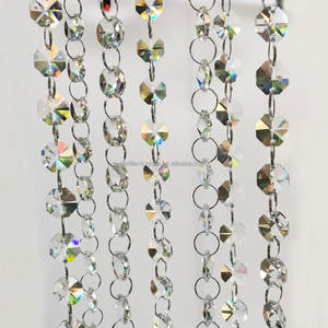 1 Mét Rõ Ràng K9 Pha Lê Octagon Hạt Chuỗi Đám Cưới Garland Sợi - Product Image 2