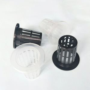 5ซม.PP พลาสติกตาข่ายถ้วย Aquaponic ระบบสีดำสุทธิกระถางปลูก - Product Image 4