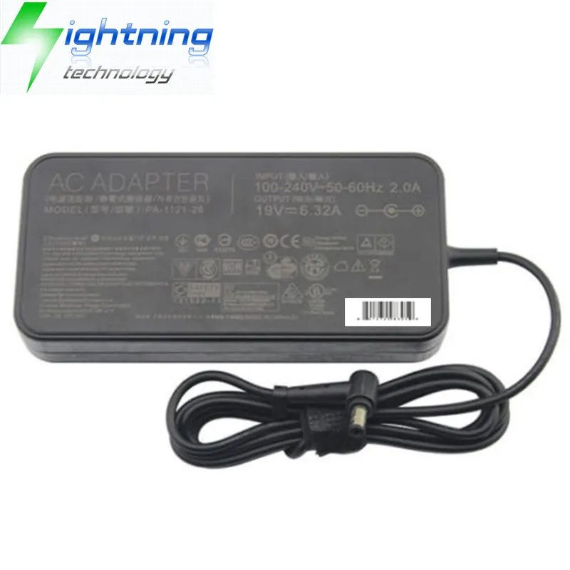 Adaptador de corriente Original para portátil ASUS, adaptador de corriente para portátil, 19V, 6,32a, 120W, UX501, N46VZ, PA-1121-28, A15-120P1A