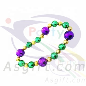 Fiesta Mardi Gras PGG <span class=keywords><strong>Jumbo</strong></span> gran bola collar de perlas - Product Image 3