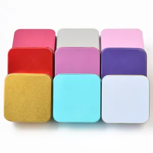 Durable package metal tin manufacturers metal gift card tins small tin storage containers with large stock