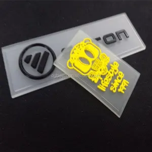 High Quality Main Embossed Labels Eco-friendly 3d Pvc Logo Silicone Clothing Label