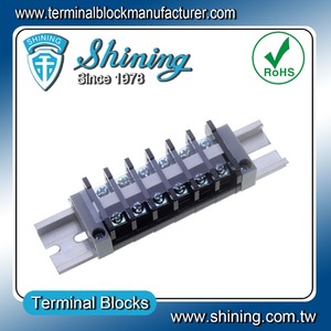 TR-10 35mm Din Rail Mounted 10A Small <b>Terminal</b> Block - Product Image 1