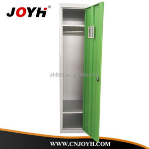 Armoire métallique à une porte avec miroir / Armoire de chambre / Casier en acier à une porte avec 2 niveaux - Product Image 4