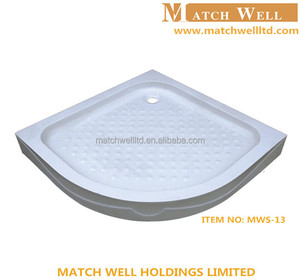 Modern Square Acrylic Solid Surface <strong>Shower</strong> Tray <strong>Plate</strong> CE Certified Shiny Surface Eco-Friendly Waterproof MATCH WELL MWS-15 Hotel - Product Image 3