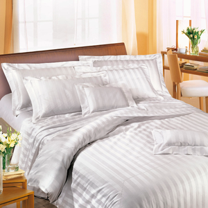 南通ホテルリネン綿100% シート40s * 40s250TCストライプ生地ホテル寝具用40s * 40s 250TC - Product Image 1