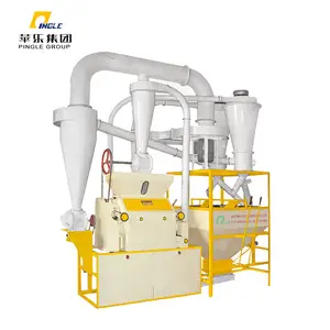 9T-15T/24H Running noise less mini roller flour mill plant Low cost mini plant for making flour