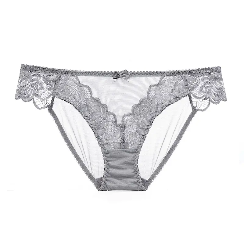 wholesale Lingerie lace sexy transparent ladies underwear women briefs young girl panties