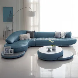 Canapé en cuir de salon moderne, haut de gamme, design européen, moderne, nouveauté