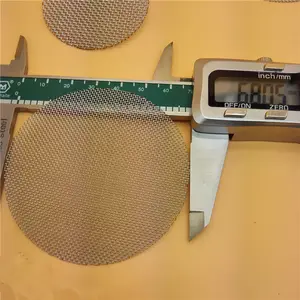 0.2 inç çaplı örgü tipi yuvarlak 150 örgü 304 paslanmaz çelik boru ekranları delikli filtre diskleri