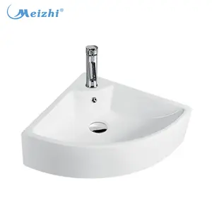Lavabo triangulaire en céramique pour salle de bain à vendre - Product Image 1