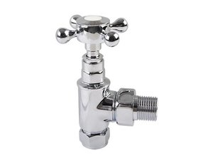K117 portasciugamani riscaldamento in ottone forgiato cromato lucidatura angolo del corpo valvola del radiatore - Product Image 2