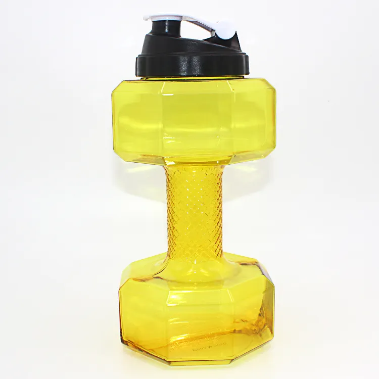 Nieuwe Ontwerp Body Building Halter 2.2l Water Jug /2.2l Creative Halter Gym Drinkwater Fles