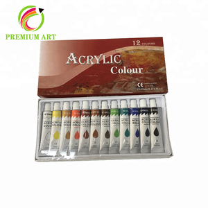 12 couleurs en gros non-toxique liquitex acrylique peinture - Product Image 1