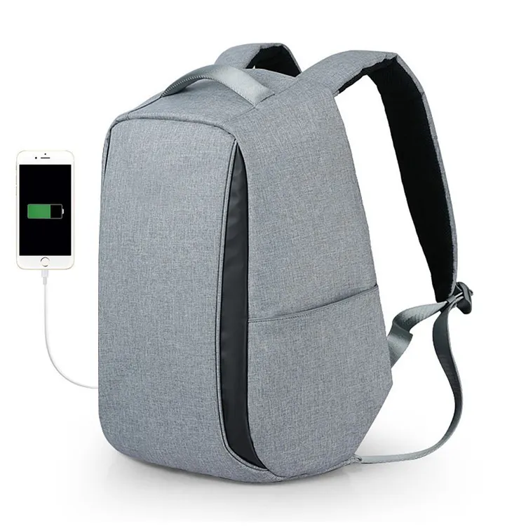 Moda china libro portátil impermeable antirrobo mochila con USB para la escuela