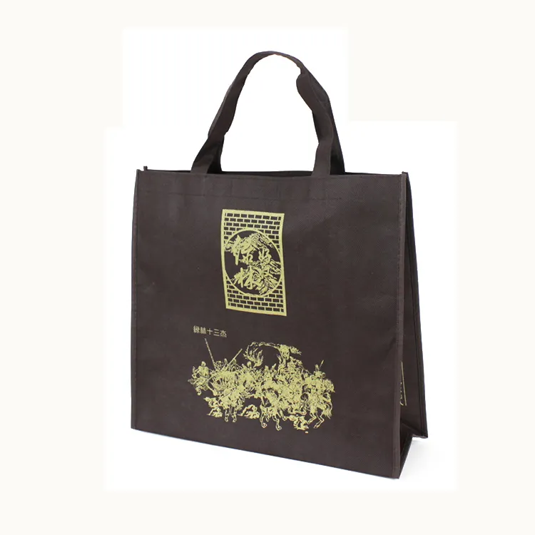 custom logo non woven bag made by exquisite traditional embroidery art