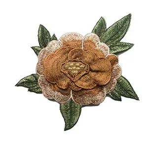 Fashion 3D Peony Flower Cloth Stickers Large Patch Embroidery Made Of Cloth Applique Clothes Scarf Embroidery DIY Accessories