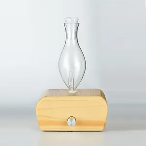 Fancy Essenziale Diffusore di Aroma di Olio, Olio Profumato Senza Acqua Nebulizzatore con Reale di Legno Materiale di Vetro Diffusore