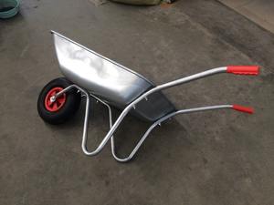 65 <span class=keywords><strong>L</strong></span> metal carretilla jardín galvanizado carretilla de rueda WB5204 100kg - Product Image 3