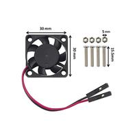 Ahududu Pi için soğutma fanı 30x30x7mm DC 5V fırçasız Mini soğutma fanı ahududu Pi için 3 B +, Pi 3 B, Pi 2