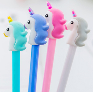 Penne personalizzate logo stampato novità <span class=keywords><strong>penna</strong></span> <span class=keywords><strong>unicorno</strong></span> cartone animato <span class=keywords><strong>con</strong></span> cancelleria scuola inchiostro gel - Product Image 1
