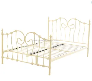 Modern Style Design Bedroom Furniture Set Best Support Modern Black Double Metal Bed Platform Frame Metal Bed