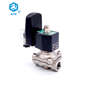 Katup Solenoid Air Elektronik Gas 2/2 Arah 32mm 1-1/4 inci 220VAC Tekanan Rendah dengan Timer - Product Image 1