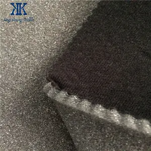 wholesale factory manufacturer brushed tricot laminated sponge foam fabric