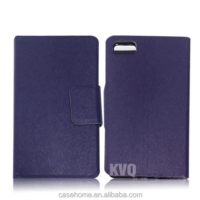 Stiching wallet Leather flip flap caso para blackberry z30
